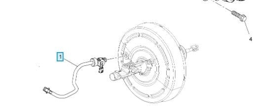 Vauxhall Nissan Renault Brake Servo Vacuum Hose New OE Part 93868514